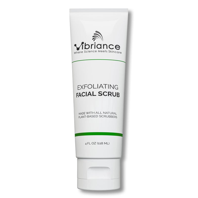 Vibriance Ultra-Gentle Face Scrub, 4 fl oz - Exfoliating Facial Wash Unclogs Pores - Sulfate and Paraben-Free Exfoliator For All Skin Types - Made with Natural Ingredients - Image 1