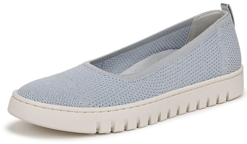 Vionic Women's Journey Uptown Skimmer Walking Sneakersâ€“ Supportive Lightweight Shoes with Arch Support Insole Blue Mist/Silver Knit Fabric 7 Medium - Image 4