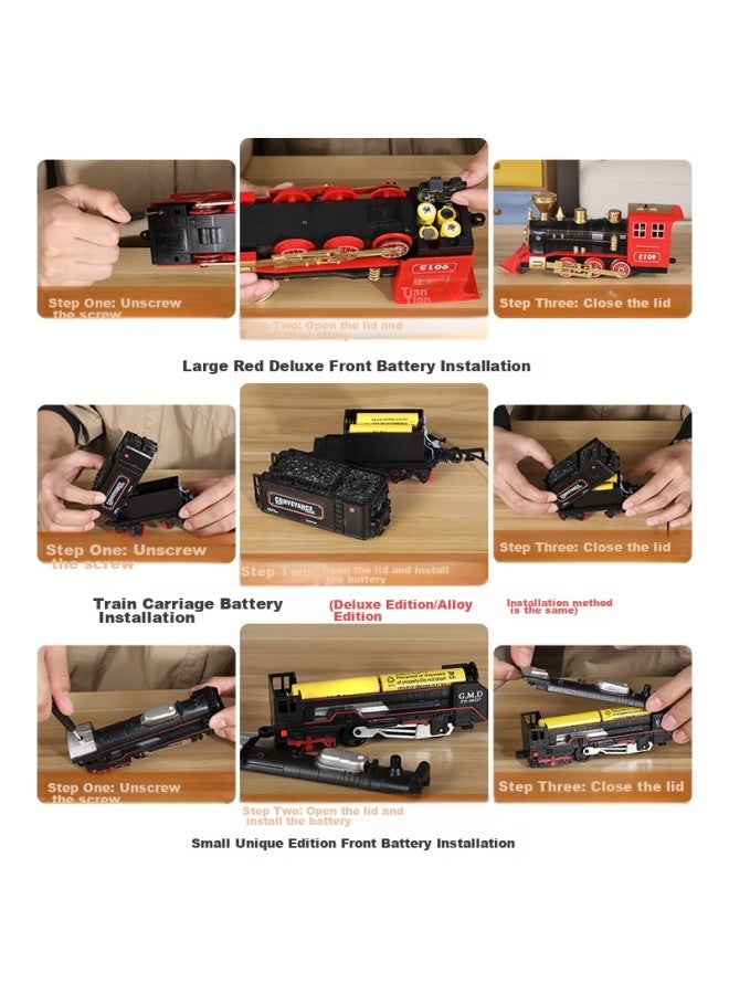 Snaen Children's Train Toy, Boys And Girls Retro Steam Train Track Set, Birthday Gift For Kids Aged 3-6 - Image 3
