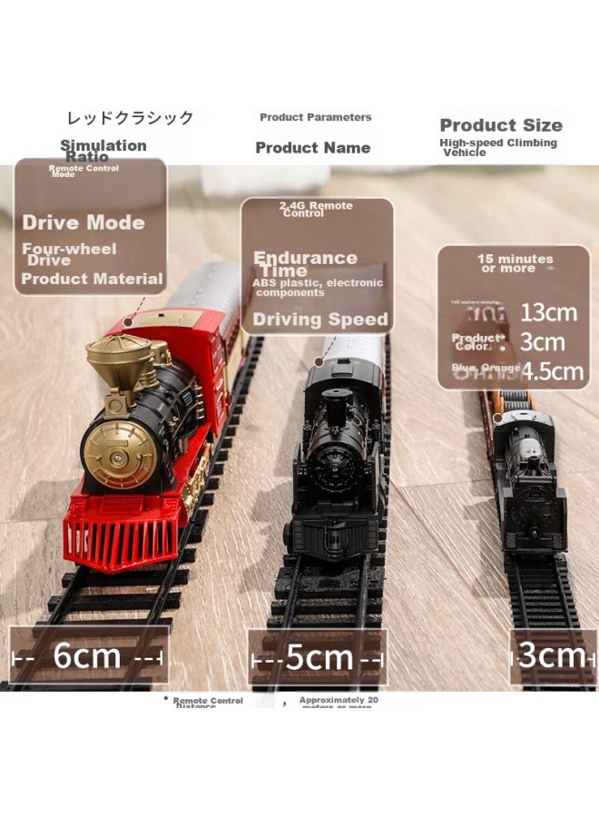 Snaen Children's Train Toy, Boys And Girls Retro Steam Train Track Set, Birthday Gift For Kids Aged 3-6 - Image 4