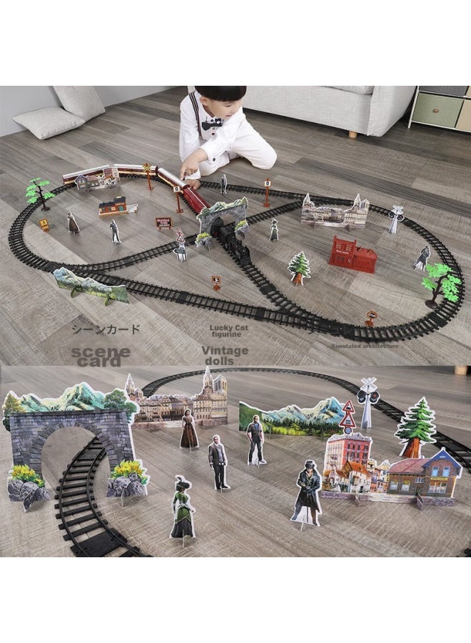 Snaen Children's Train Toy, Boys And Girls Retro Steam Train Track Set, Birthday Gift For Kids Aged 3-6 - Image 5