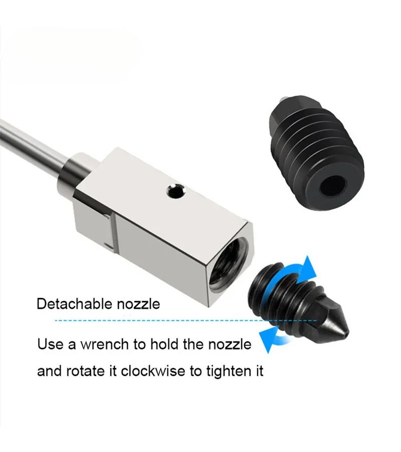 For X1 P1 P1P P1S 3D Printer Hardened Steel Nozzle 0.8mm 5 Set - Image 5