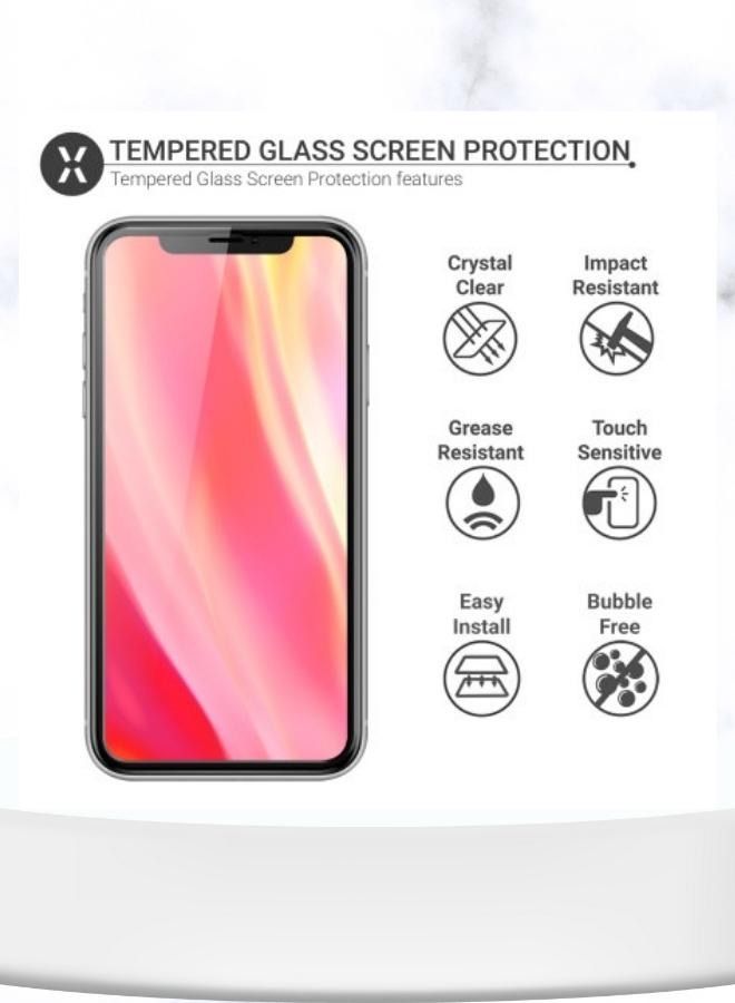 إيه إم إس شاشة حماية مصنوعه من الزجاج المقوى لهاتف آبل ايفون 14 شفاف - Image 2