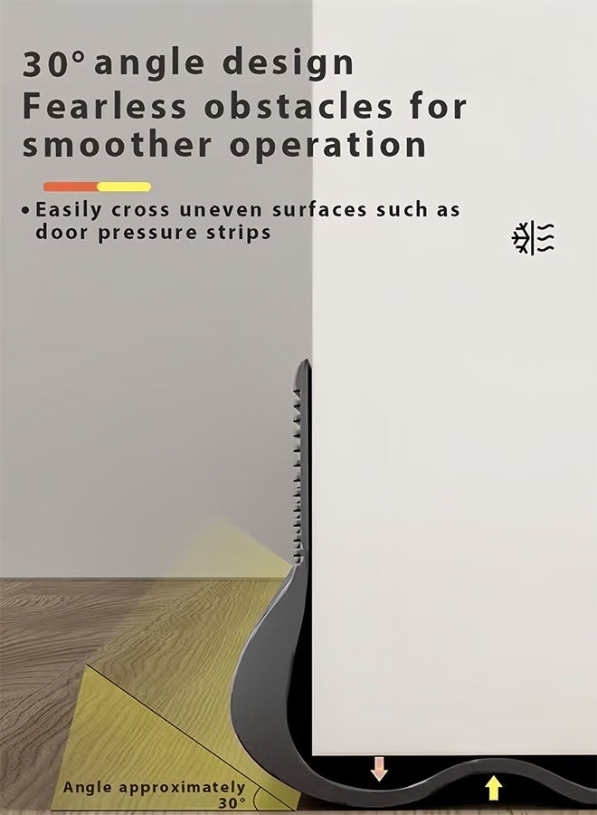 MLADEN 190CM Door Draft Stopper Weather Stripping Door Seal PVC Seal Strip Cuttable Soundproof Door Seal Door Bottom Sealing Strips Suitable for Exterior and Interior Doors, Dustproof, Soundproof, Weatherproof Strip (Grey) - Image 4