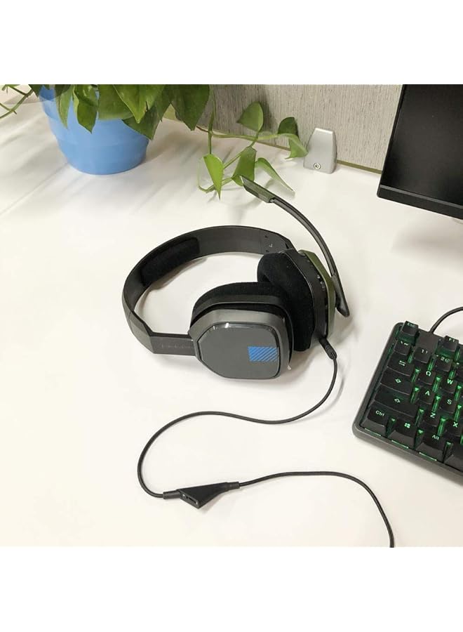 إيروريكس بديل لكابل التحكم في مستوى الصوت المدمج في Astro A10 A40 سلك ألعاب صوتي متوافق مع سماعات الرأس Astro A10 A40 وظيفة التحكم في مستوى الصوت بطول 2 متر - Image 5