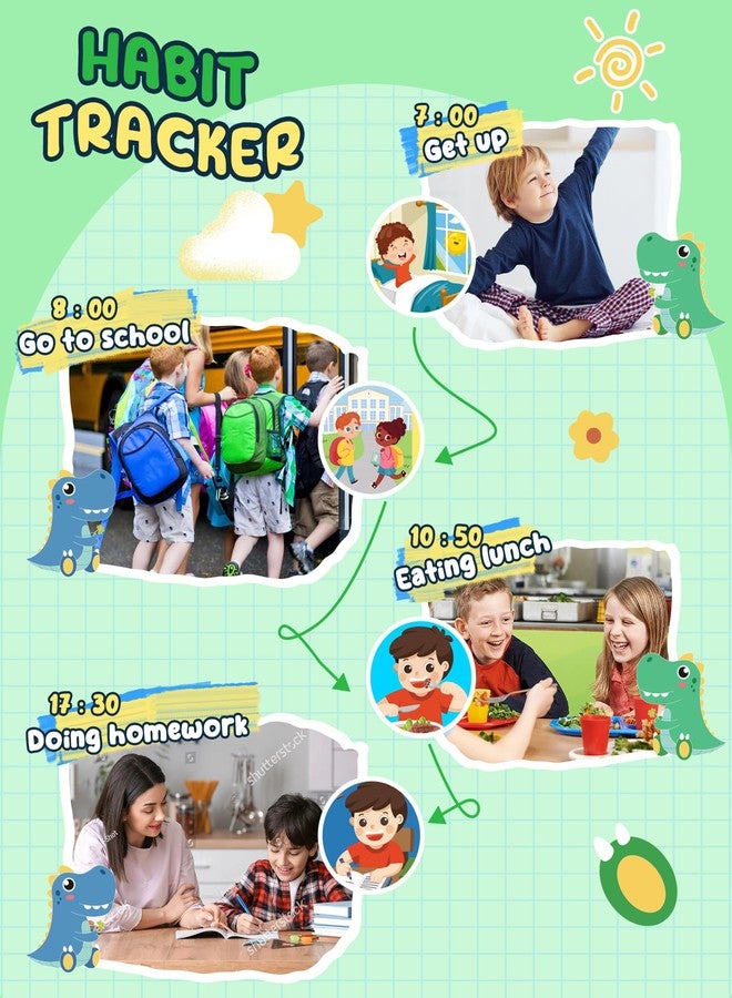 UCIDCI Dinosaur Kids Smart Phone Toys for Boy Dual Camera & Music Player Toddler Selfie Phone Toys Road Trip Toys with Learning Games, Christmas, Birthday Gifts for 3 4 5 6 7 Year Old Green - Image 5
