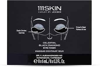 111SKIN 111 SKIN 111SKIN قناع العين الماسي الأسود السماوي CBDEM48 - Image 3