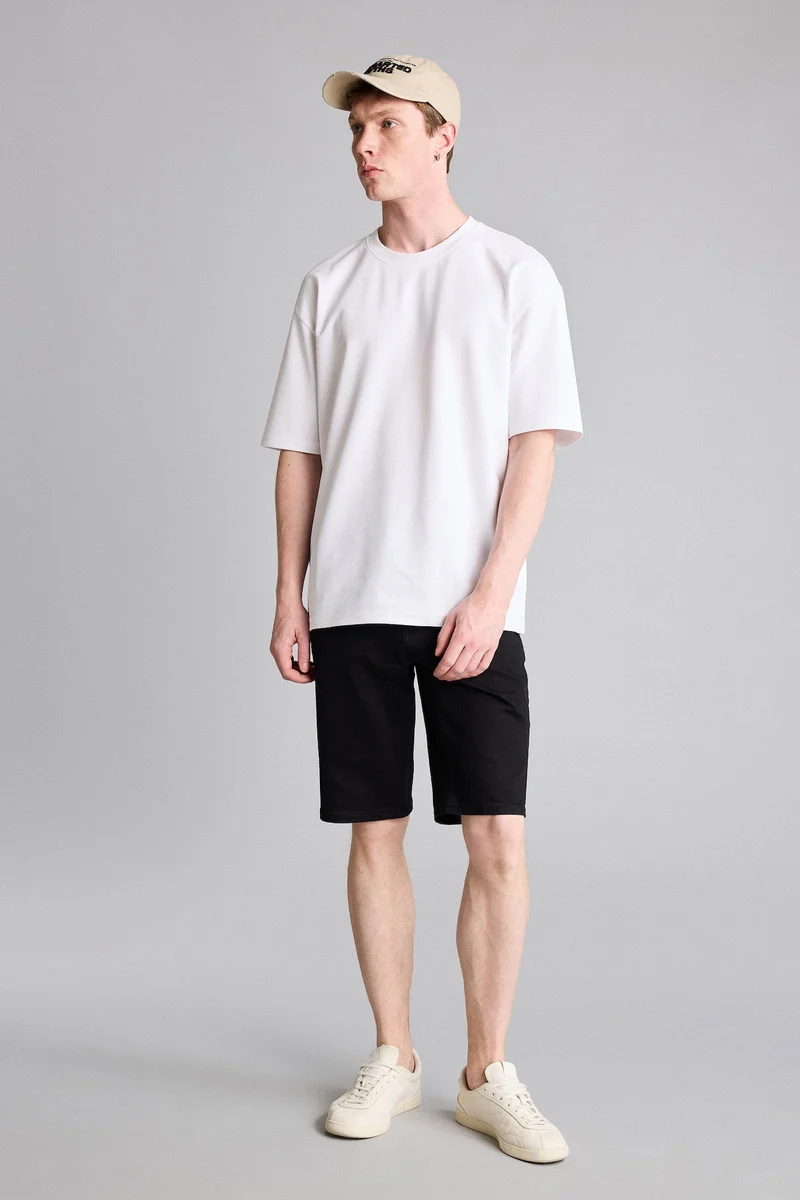 ديفاكتو Slim Fit Denim Bermuda