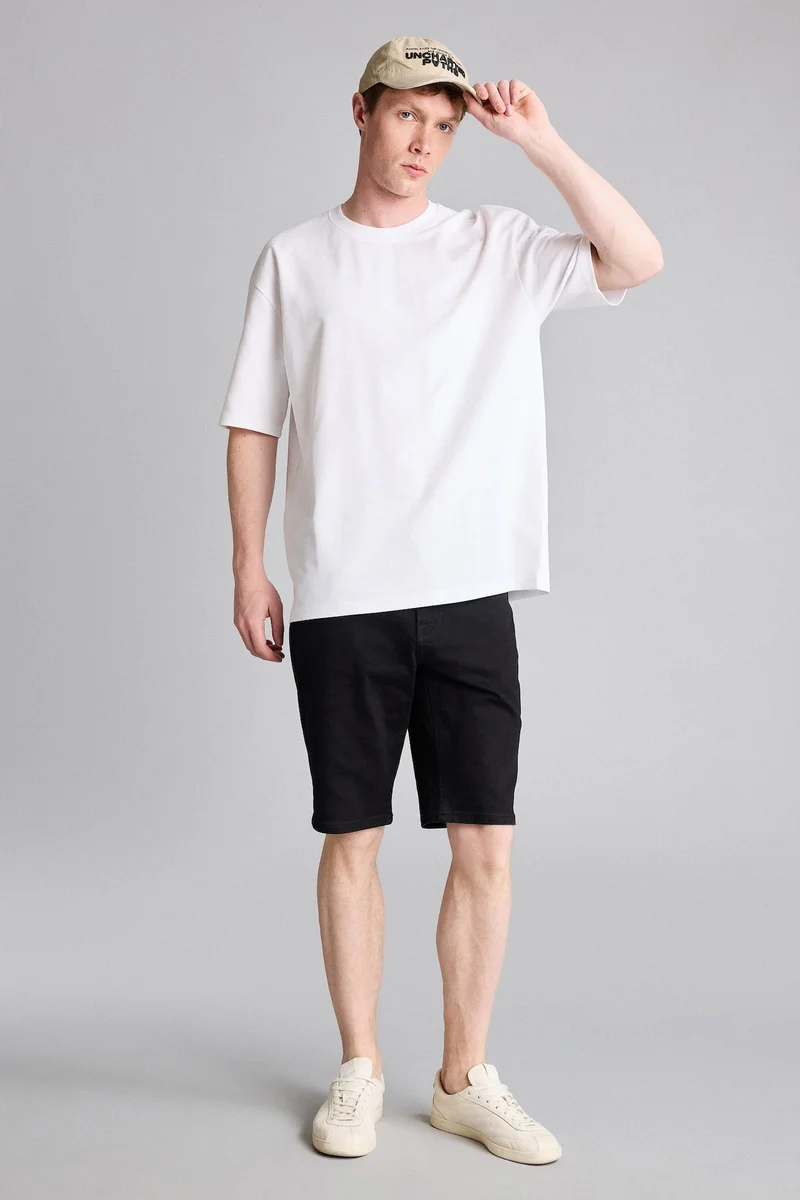 ديفاكتو Slim Fit Denim Bermuda