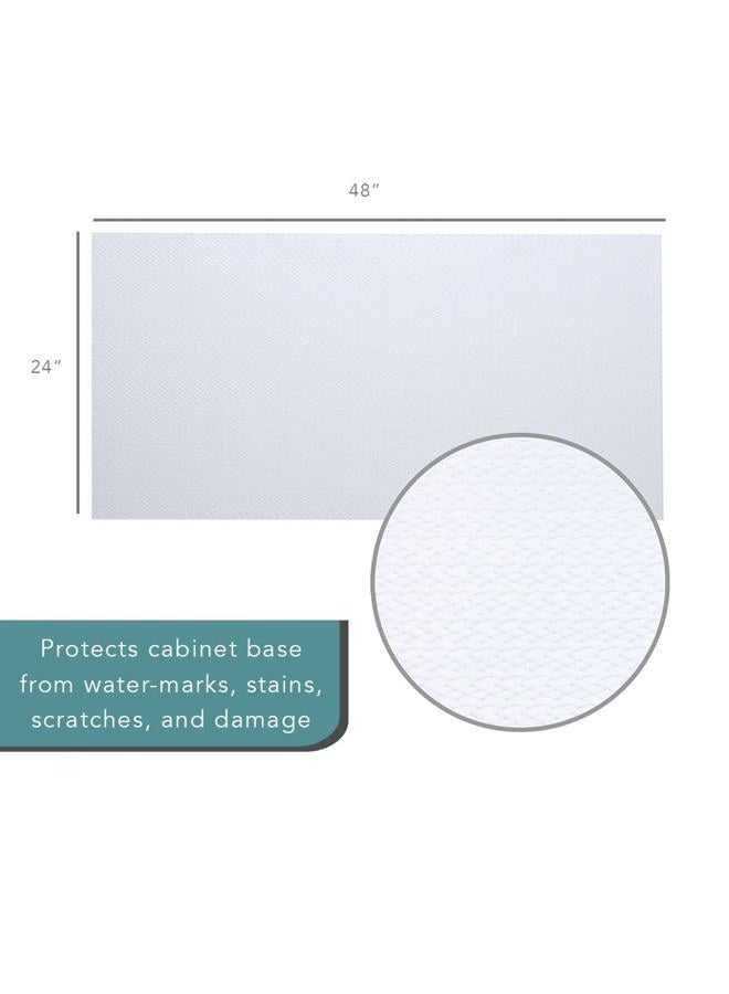 Con-Tact Waterproof Protective Liner for Under Kitchen Sink, Bathroom, Laundry Room Non-Adhesive Undersink and Vanity Mat, 24" x 48", Clear - Image 4