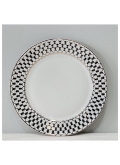 DANUBE HOME Delvine 32 Piece New Bone China Dinner Set Includes Dinner Plate Soup Plate Bowls Cups Saucers For Kitchen And Dining Room Serve 6 37.5X27.5X28.5 Cm Gold  - Image 5