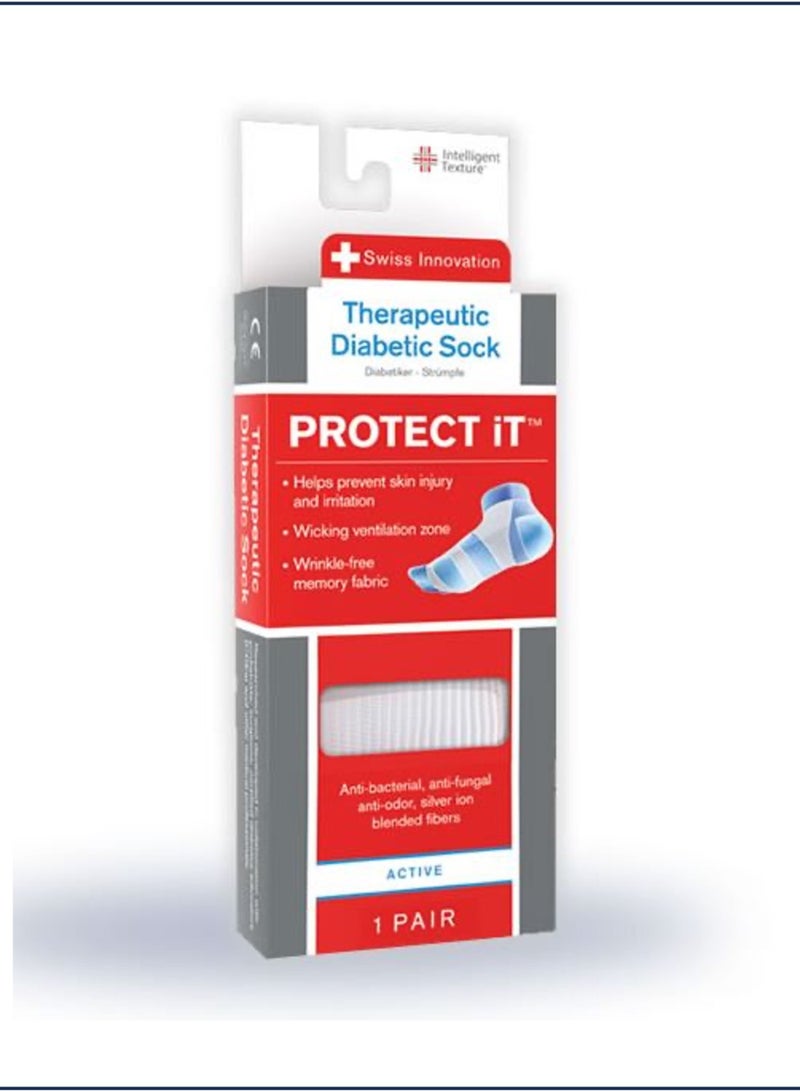 Protect iT (Active Ankle) - Ultimate Swiss Innovated Therapeutic Diabetic Socks - Image 1