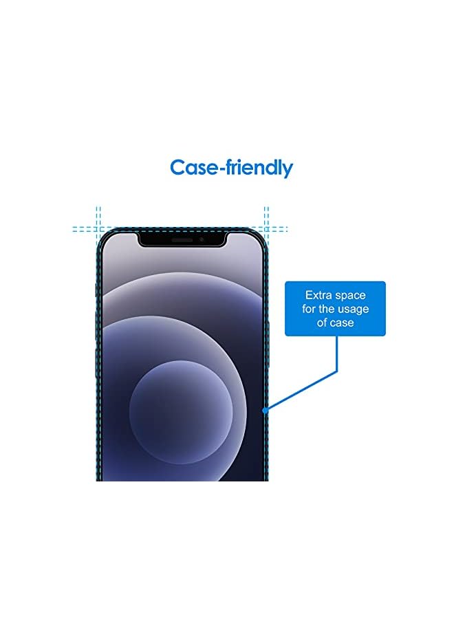 Jetech Screen Protector For Iphone 12/12 Pro 6.1-Inch, Tempered Glass Film With Easy-Installation Tool, 2-Pack - Image 4