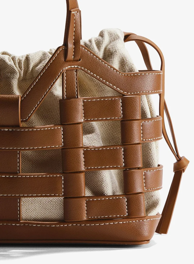 H&M  Drawstring-detail tote bag for Women | Best Price UAE