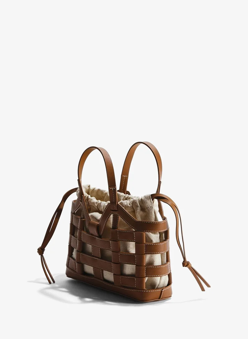H&M Drawstring-detail tote bag