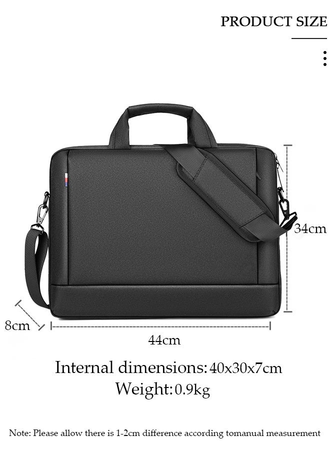 DUNISO 15 Inch Laptop Bag with Multi Compartment Lightweight Laptop Hand Bag Crossbody Bag Travel Business Briefcase Water-Resistant Dust-proof Shoulder Messenger Bag for Men and Women Work Office - Image 2