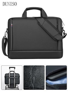 DUNISO 15 Inch Laptop Bag with Multi Compartment Lightweight Laptop Hand Bag Crossbody Bag Travel Business Briefcase Water-Resistant Dust-proof Shoulder Messenger Bag for Men and Women Work Office  - Image 1