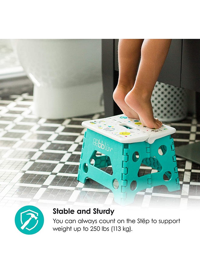 bbluv - Foldable Step Stool Aqua - Image 1