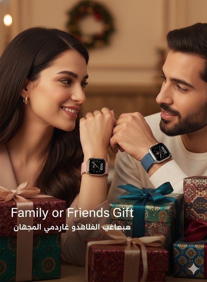 نييكام سوار رياضي من النايلون قابل للتهوية لساعة Apple Watch 44 مم/45 مم/46 مم/49 مم، حزام خفيف الوزن قابل للتعديل متوافق مع iWatch Ultra 2، SE، Series 10/9/8/7، سوار بديل مقاوم للعرق للرجال والنساء (وردي) - Image 4