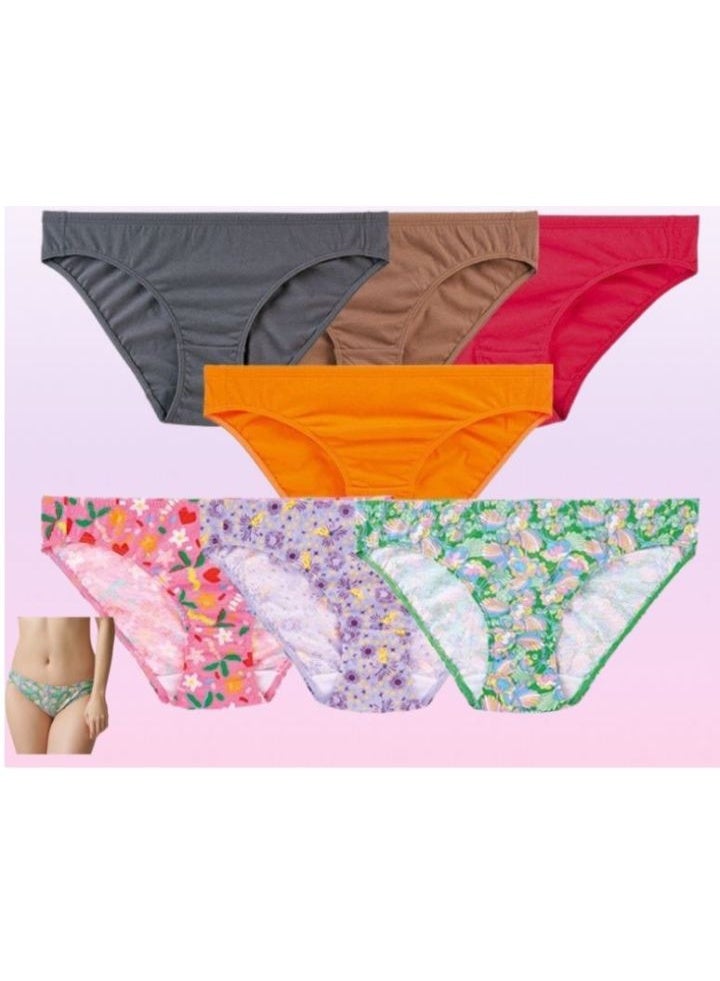 avon products Nikki 7 in-1 Bikini Panty Cotton Mid-Rise Panties - Image 1