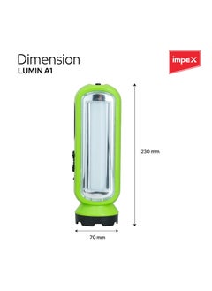 Impex Impex 2 in 1 Rechargeable LED Flashlight with Emergency Lamp 900 mAh Battery Multi Purpose Tourch Light Lamp and Torch Light 6 Months Warranty Lumin A1  - Image 4