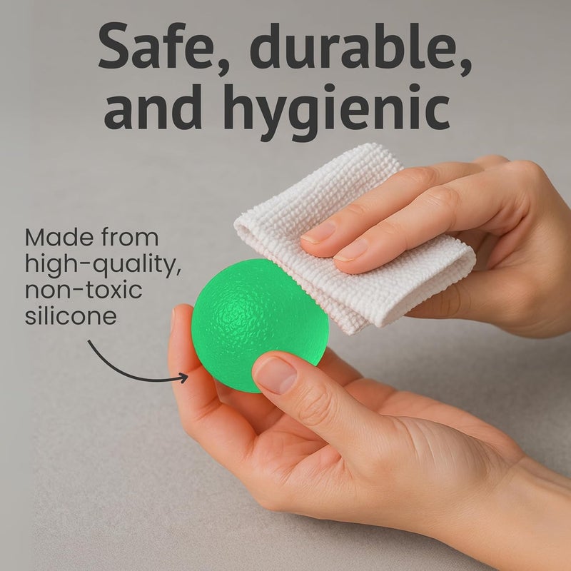HOMECRAFT Gel Ball Hand Exerciser Stress Ball for Adults Arthritis Hand Therapy Aid for Weak Grip Squeeze Ball for Hand Exercise Rehab Strength Training Stress Relief - Image 5