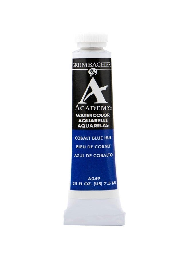 Grumbacher Academy Watercolor Paint, 7.5ml/0.25 Ounce, Cobalt Blue Hue (A049) - Image 1