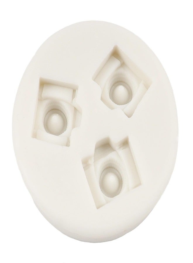 QDMOLDS قالب سيليكون ثلاثي التجاويف على شكل كاميرا من QDMOLDS لتزيين الكيك والكب كيك والحلوى والشوكولاتة والحلويات وعجينة السكر وراتنج الإيبوكسي والطين البوليمري - Image 5