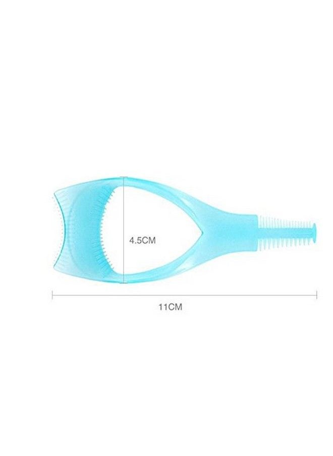 lasenersm 2Pcs Plastic 3 In 1 Makeup Cosmetic Eyelash Tool Upper Lower Eye Lash Mascara Guard Applicator Guide Helper With Eyelash Comb  - Image 4