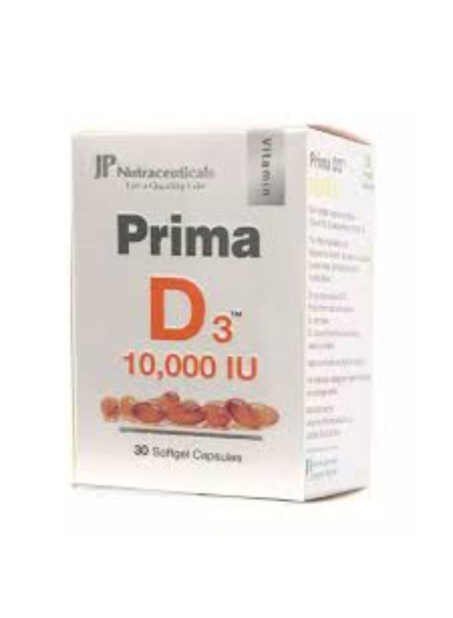 jp PRIMA D3  10,000 UI  30 softgel capsules - Image 2