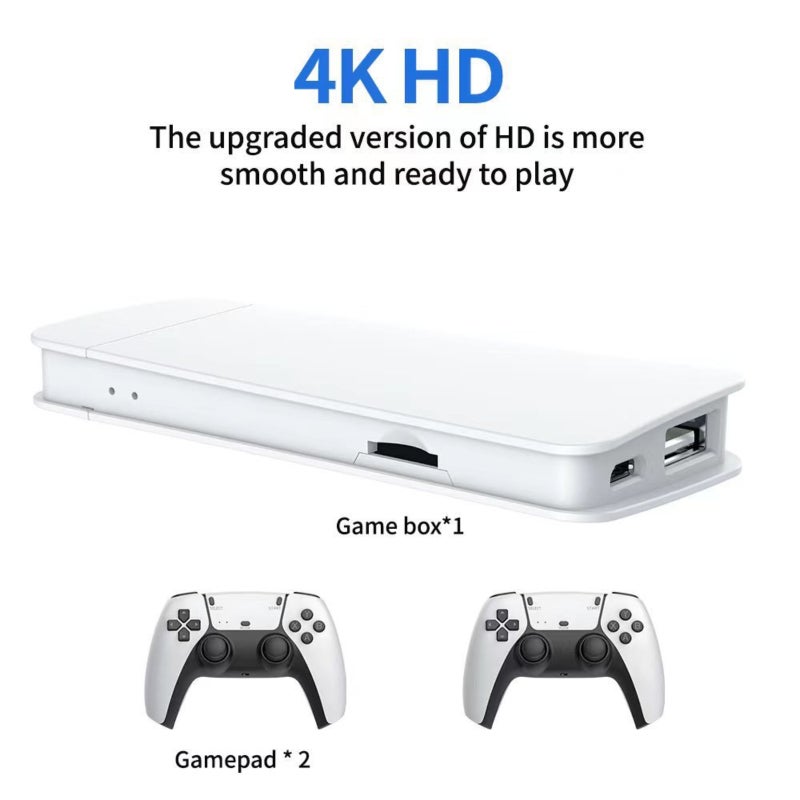 Game Console Stick , Plug & Play TV Video Game System with TF Card & 2 Wide-Grip 2.4GHz Wireless Controllers (128G) - Image 3