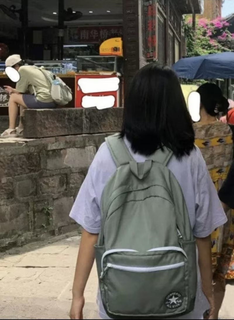 CONVERSE حقيبة ظهر كلاسيكية خضراء زيتونية من كونفيرس - Image 5