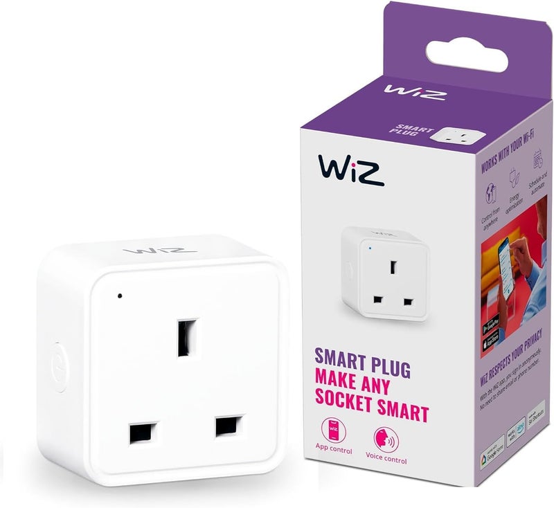 Wiz Smart Plug WiFi Connected. App Control for Home Indoor Lighting Automation, Livingroom, Bedroom. - Image 1