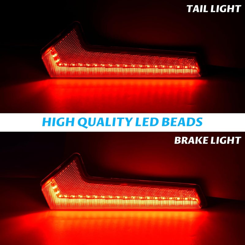 SAUTVS UTV Tail Lights Assembly for Polaris RZR XP 1000/Turbo/Sportsman 18-23, Red LED Taillights Rear Lamps for Polaris RZR XP 1000 RZR XP Turbo Sportsman 570 850 1000 2018-2023 Accessories (2PCS) - Image 2