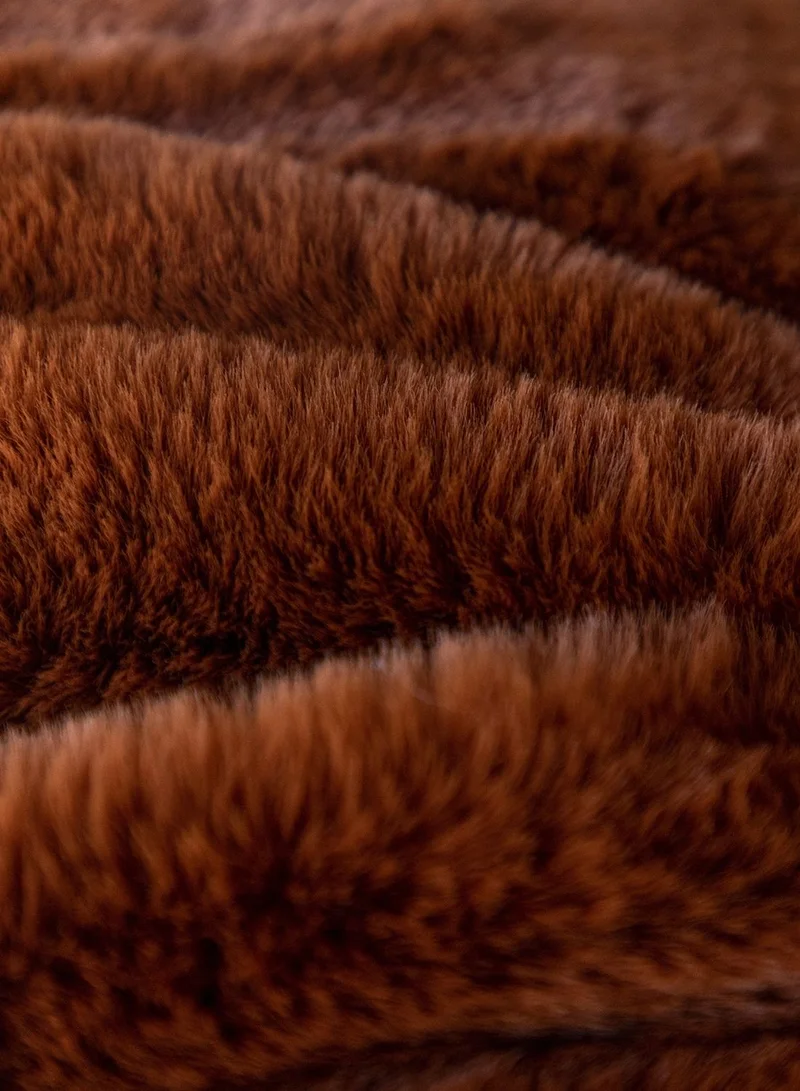 Noire Edit Faux Fur Cushion With Insert