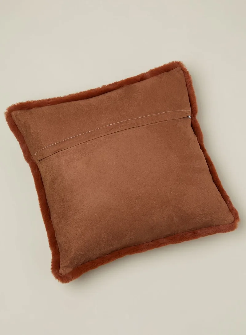 Noire Edit Faux Fur Cushion With Insert