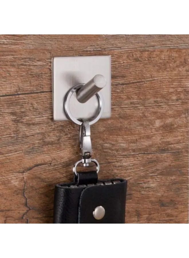 1pc Stainless Steel Strong Adhesive Hooks For Wall Door Clothes Coat Hat Kitchen Bathroom Towel Hanger - Image 2