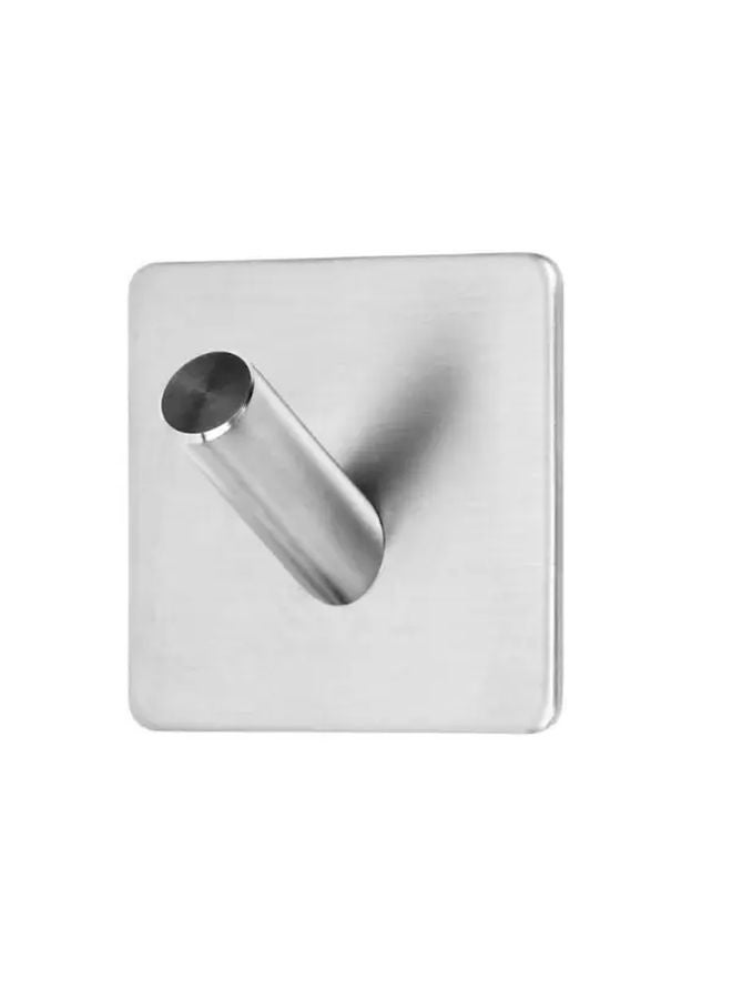 1pc Stainless Steel Strong Adhesive Hooks For Wall Door Clothes Coat Hat Kitchen Bathroom Towel Hanger - Image 1
