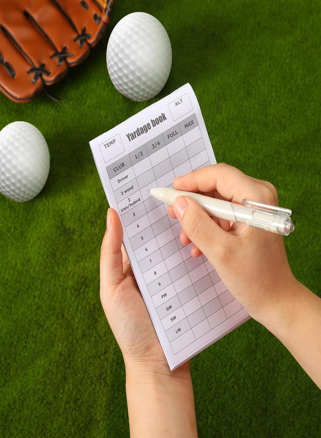 جلينمال دفتر قياس مسافات الجولف من جلينمال، 8 قطع، مع دفتر تسجيل نقاط الجولف، دفتر ملاحظات بحجم الجيب، دفتر يوميات، دفتر تسجيل، دفتر نقاط، مفكرة للاعبي الجولف من الرجال والنساء. - Image 4