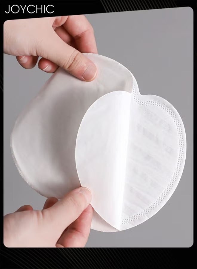 Joychic 50 قطعة لصقات عرق تحت الإبط الصيفية القابلة للتخلص منها مضادة للعرق مريحة ومريحة تصميم ناعم وقابل للتنفس غير مرئي للجنسين أبيض - Image 2