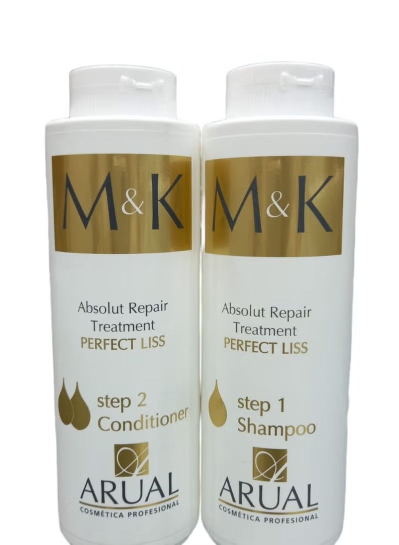 400ml shampoo and 400ml conditioner with protein and keratin extract for colored hair