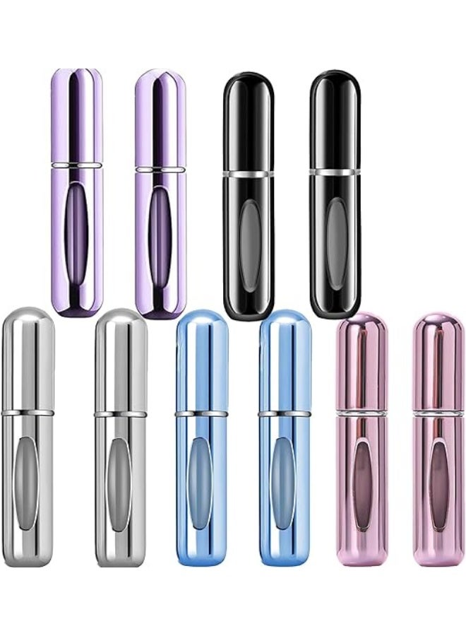 Refillable Perfume Atomizer Travel 10Pcs 5ML Portable Mini Pocket Perfume Atomizer Bottle Spray For Women Mens Small Mister Spray Bottle For Travel Accessories