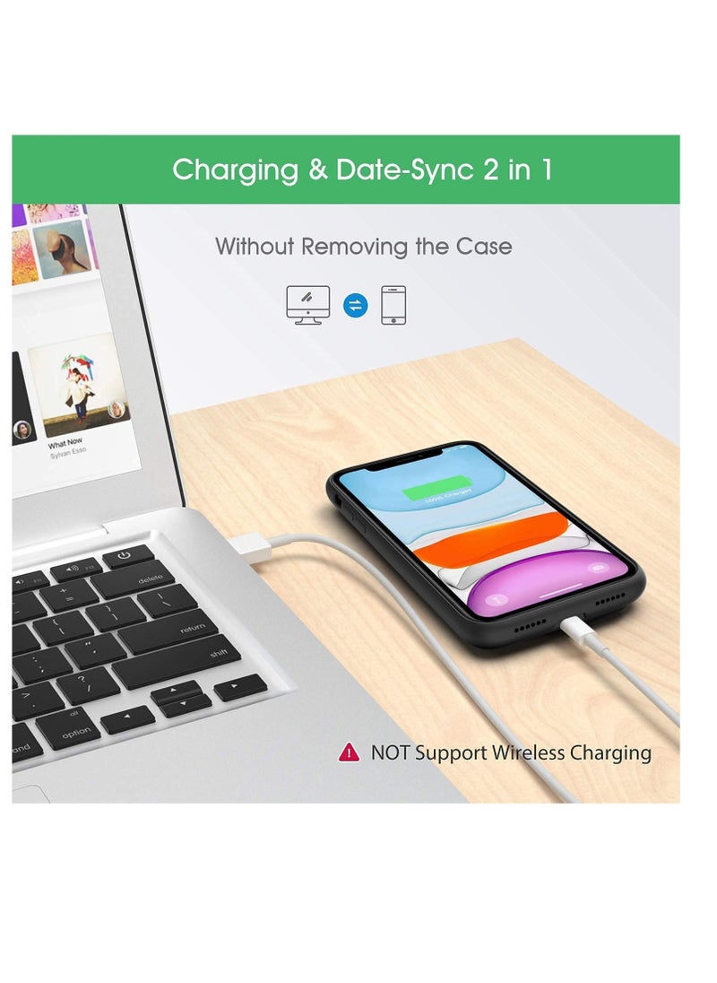 ELTRAZONE - Battery Case for iPhone 12, 4500mAh Protective Portable Charging Case for iPhone 12 Rechargeable Extended Battery Pack Power Backup Cover for Apple - Image 1