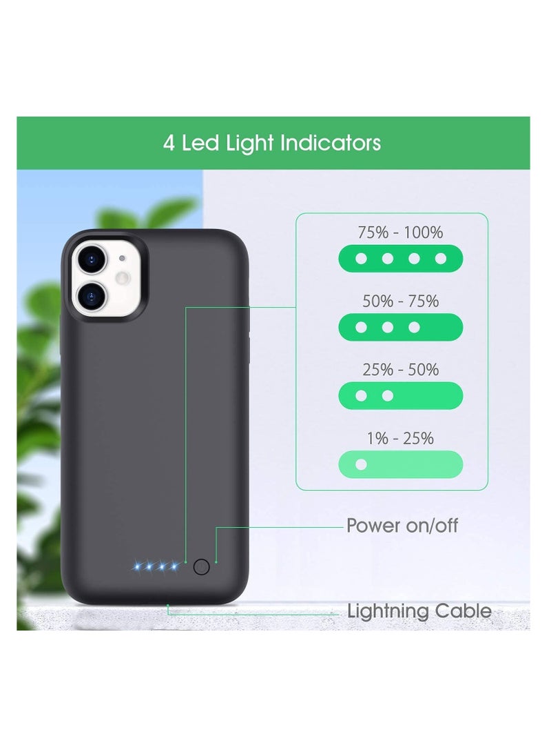 ELTRAZONE - Battery Case for iPhone 12, 4500mAh Protective Portable Charging Case for iPhone 12 Rechargeable Extended Battery Pack Power Backup Cover for Apple - Image 1