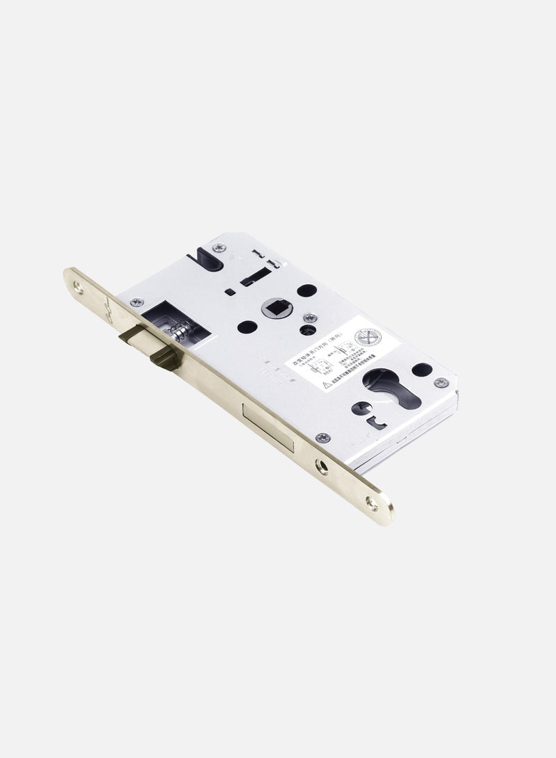 Premium Anti-Rust SS304 Stainless Steel Mortise 7255 Lockbody 55x72mm – Curve End Shape, 5-Year Mechanical Warranty, Secure Door Lock for Residential & Commercial Use (Satin Nickel)