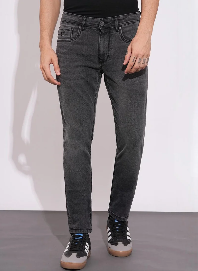 بيينغ هيومان Men Skinny Fit Mid-Rise Light Fade Jeans