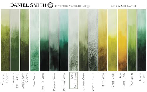 Daniel Smith Extra Fine Watercolor Paint, 15ml Tube, Rare Green Earth, 284600181, 0.5 Fl Oz (Pack of 1) - Image 4