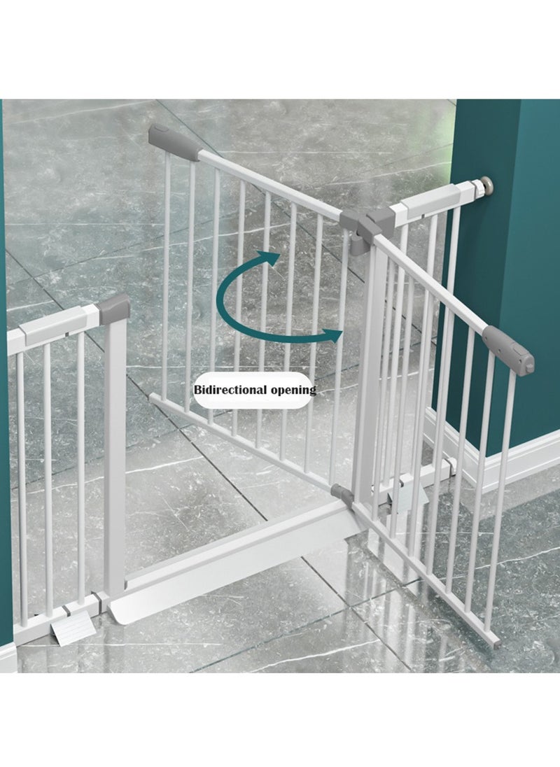 Arabest Auto Close Baby Safety Gate  Extra Tall Wide Baby Child Gate Easy Walk Thru Pet Dog Gate for House Doorway Staircases Indoor Auto Close Safety Baby Gate（Black）  - Image 4