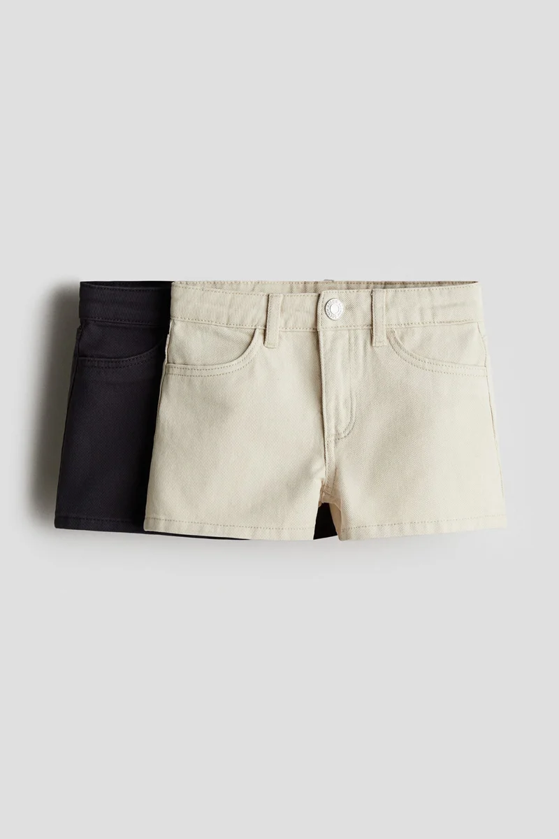 H&M 2-pack twill shorts