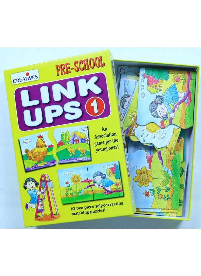 Creative's Creative Educational Aids P. Ltd. Kid Link Ups 1 Puzzle (Multi-Color, 20 Pieces)  - Image 2